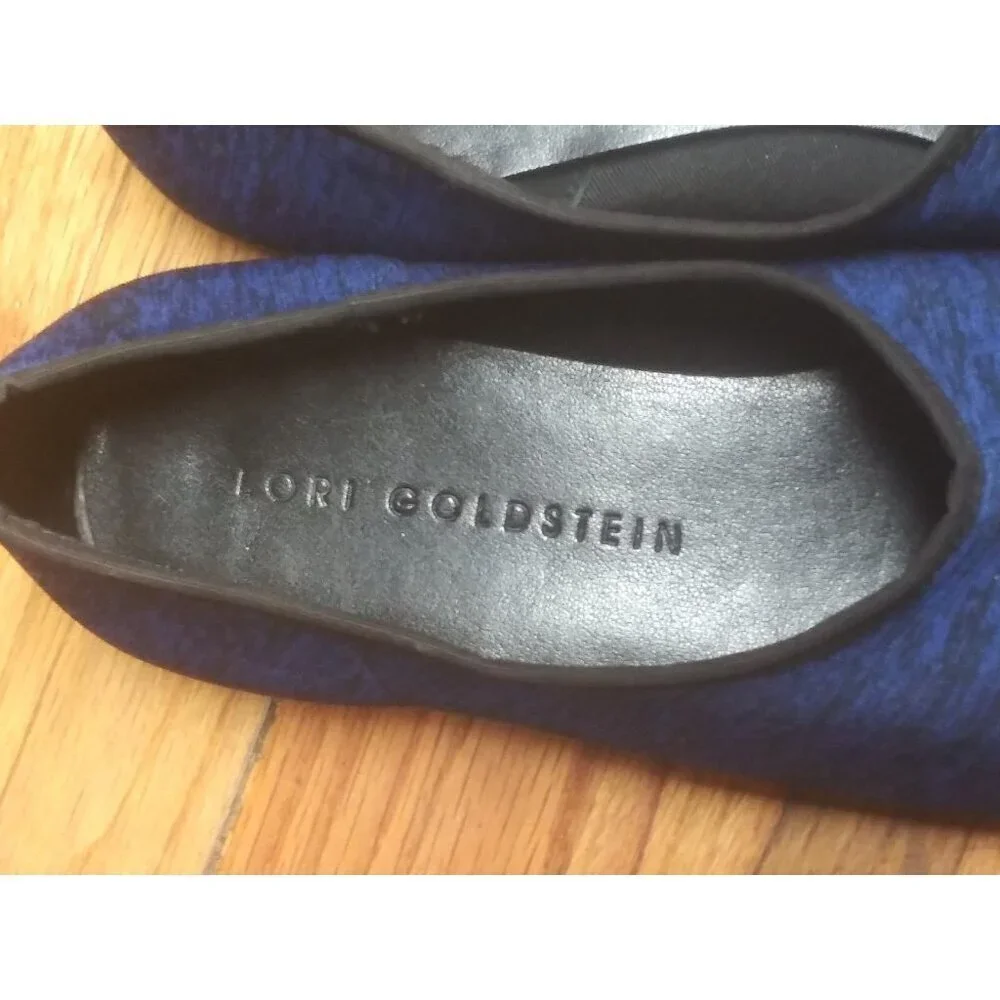 Lori Goldstein Womens Sasi Slip-On Shoes US Sz 7.5 M UK 38 blue SOFT COMFORT EUC
